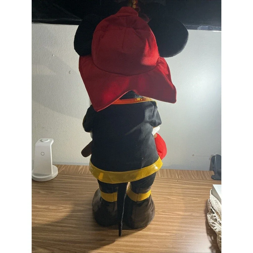 Disney Mickey Mouse 24” Plush Large Fireman Firefighter Axe Stuffed Animal